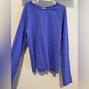 Athleta Kids Blue Purple Long Sleeve Tee